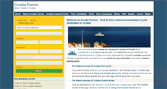 Desktop Screenshot of croatiaferries.com