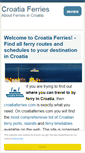 Mobile Screenshot of croatiaferries.com