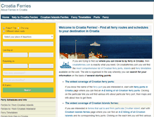 Tablet Screenshot of croatiaferries.com